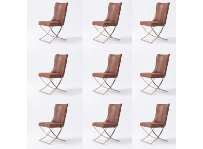 Stoel 6 eetkamer clubfauteuil houten loungemeubel gestoffeerde stoel
