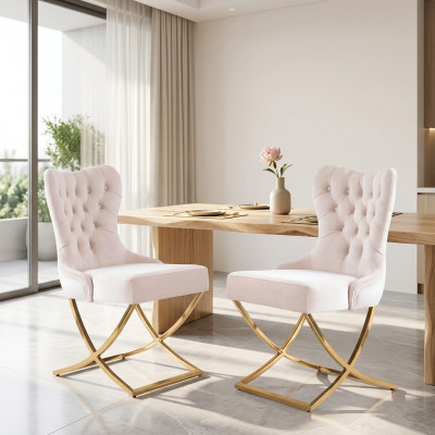 Moderne Stoel Zitkussen Set Eetkamer 2x Stoelen Keuken Groep