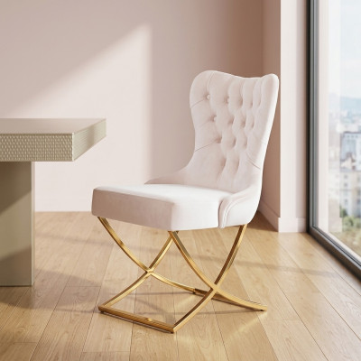 Set van 6 stoelen, gestoffeerd, ontwerp lounge, zitting met leuning, meubelstoelen
