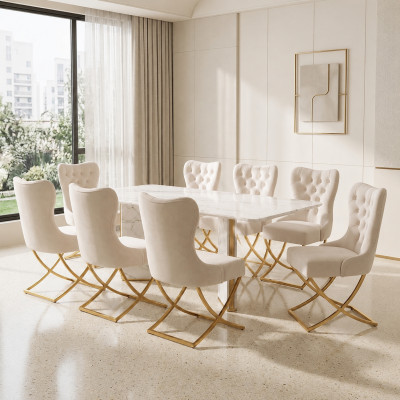 Eetkamerstoel set stoelen set compleet groep eetkamer set 8 stuks