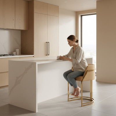 Ontwerp Stoel Stof Armstoel Beklede Stoelen Set van 8 Gastro Eetkamer