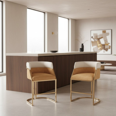 Ontwerp Stoel Stof Armstoel Beklede Stoelen Set van 8 Gastro Eetkamer