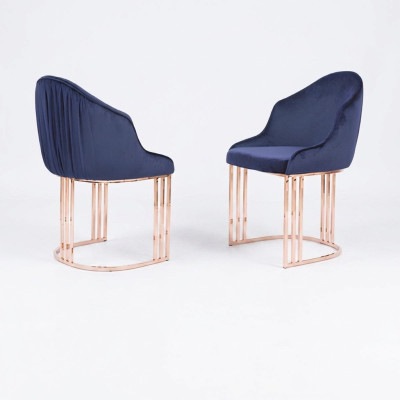 Eetkamer 1x Stoel Stoelen Bekleding Textiel Modern Ontwerper Leunende Zitting