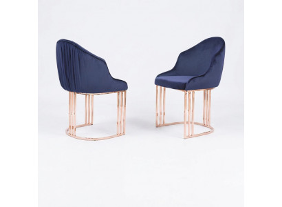Eetkamer 1x Stoel Stoelen Bekleding Textiel Modern Ontwerper Leunende Zitting