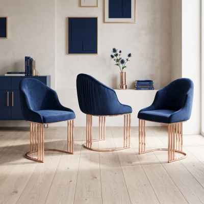Ontwerper Lehn Zithoekstoel luxe Eetkamer 2x stoelen Bekleding Textiel