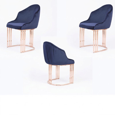 Ontwerper Lehn Zithoekstoel luxe Eetkamer 2x stoelen Bekleding Textiel