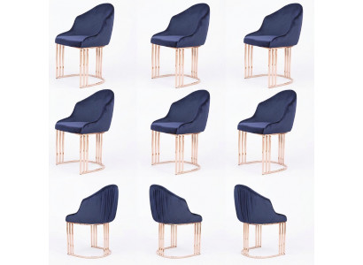 Stoelen Set Groep Stoelen Garnituur 6x Groep Fauteuils Stoel Bekleding Hotel Textiel
