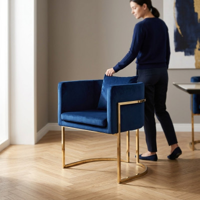 Eetkamerstoelen fauteuil TV-lounge zit fauteuil houten meubels luxe
