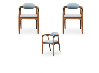 Garnituur eetkamerstoel set 2X stoelen Italiaanse stijl luxe meubels