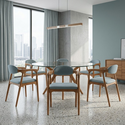 Eetkamer set 4x stoel set stoelen leuning set eetgroep meubelgroep