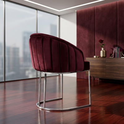 Moderne fauteuil stoel 1x eetkamer tv-lounge gestoffeerde stoel textiel