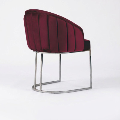 Moderne fauteuil stoel 1x eetkamer tv-lounge gestoffeerde stoel textiel