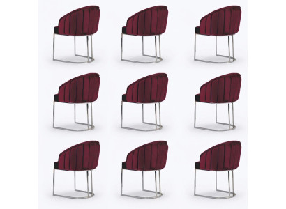 Garnituur Stoelen Bekleding Armleuning Ontwerp Hout Groep Nieuw Eetkamer 8 Stoel