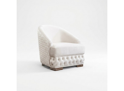 Fauteuil 1-zits Wit Chesterfield Relax Italiaanse Meubels Inrichting
