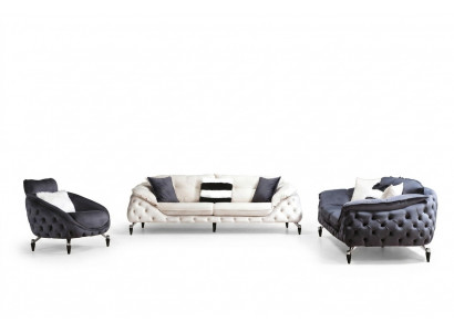Chesterfield fauteuil 1-zits zwart woonkamer luxe design