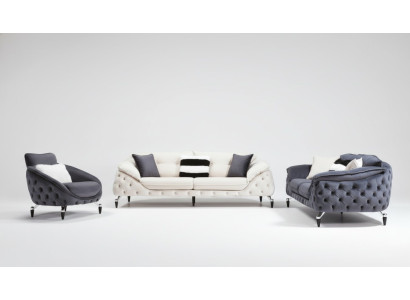 Groene Chesterfield bank Stoffen bank Meubels Luxe Inrichting Banken Sofa's