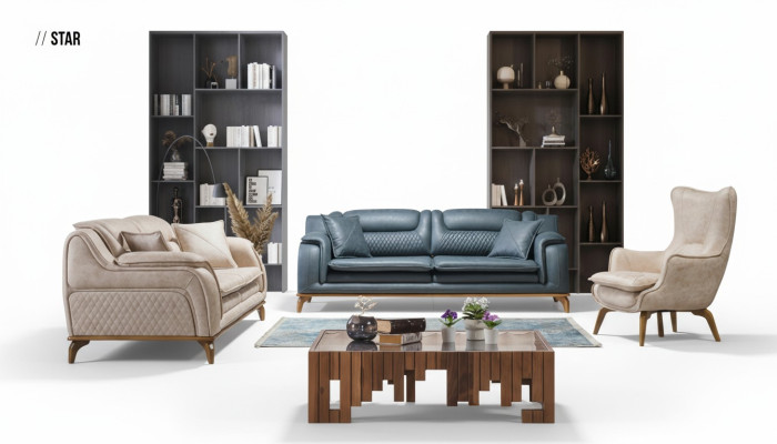 Fauteuil Beige 1-zits Luxe Woonkamer Klassiek Design Italiaans