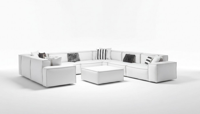 Poef Wit Woonkamer Elegant Meubel Luxe Design Italiaanse Stijl