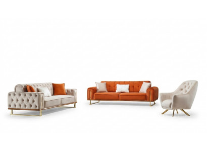 Luxe meubelen in Amerikaanse stijl Chesterfield bankstel bank Multicolor sofa