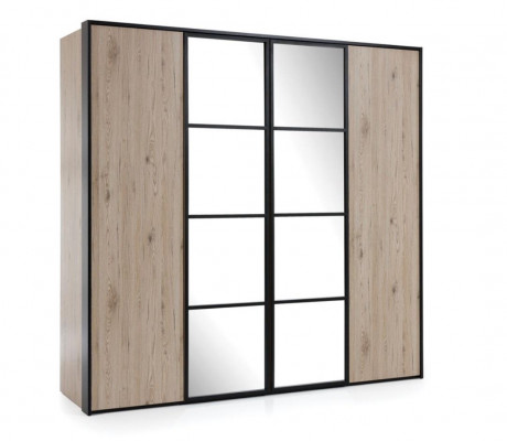 Kledingkast Bruin Hout Meubel Ontwerp Elegant Slaapkamer Modern Kast Nieuw