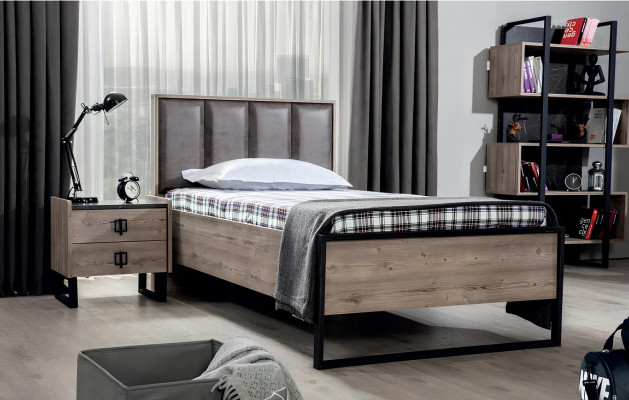 Kinderkamer set Kinderbed Nachtkastje Kledingkast Commode Slaapkamer Nieuw