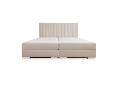 Comfortabel en functioneel bed is gemaakt van hoogwaardig materiaal in een moderne stijl.