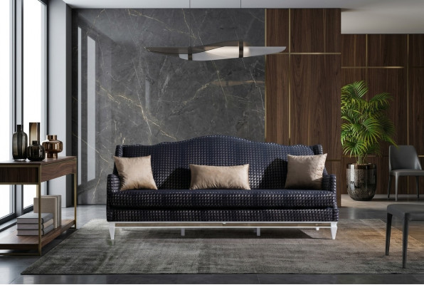 Designer Bankstel 3-zits Woonkamerbanken Grijze Bankstellen Luxe Stoffen Bankstellen Nieuw