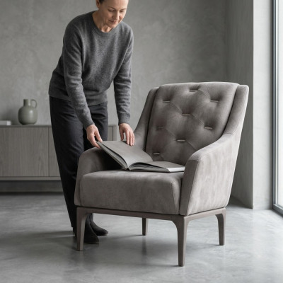 Stoel Eénzitter Bank Bank Lounge 1 Zit Fauteuil Woonkamer Ontwerpmeubelen