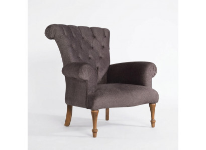 Chesterfield Bank Bank Ontspannen Stof Lounge Luxe Gestoffeerde Stoel Ontwerp Bruin