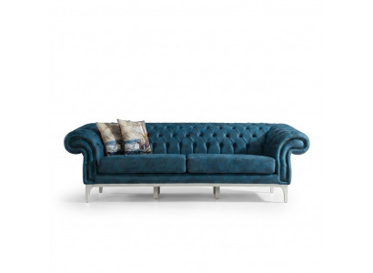 3-zits gestoffeerde banken Woonkamerbanken Modern Stijl Designer Meubels Bank