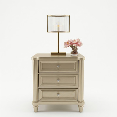 Nachtkastje Nachtkastje Nachtkastje Design Slaapkamer Bijzettafel Goud Hout