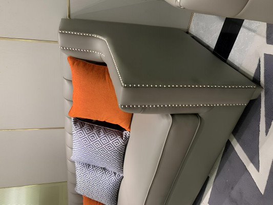 Fauteuil luxe bekleding ontwerper textiel 1-zits gestoffeerde stoel meubilair nieuw