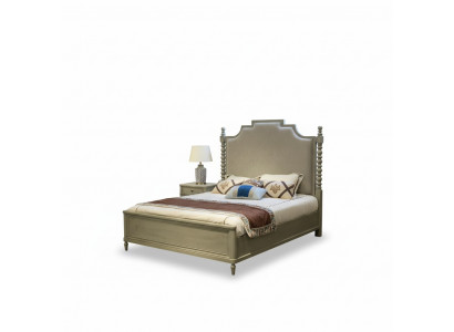 Bed Tweepersoonsbed Slaapkamer Ontwerp Bedden Moderne Bekleding Hout Textiel Meubels Nieuw