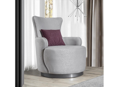 Ronde fauteuil bank bank ontspannen eenzitter gestoffeerde meubels inrichting