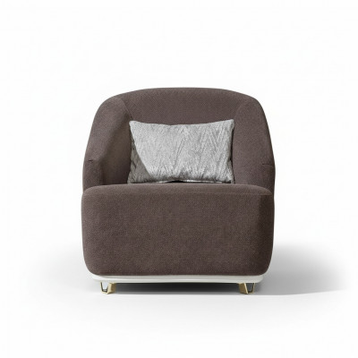 Fauteuil Eenpersoons 1-zits Bank Bank Woonkamer Meubels Metaal met Textiel
