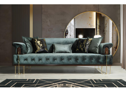 Bank 3-zits bankstellen Bankontwerp bank driepersoons luxe metaal met textiel