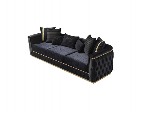 Driepersoons bank 3-zits banken Gestoffeerde banken Chesterfield met textiel