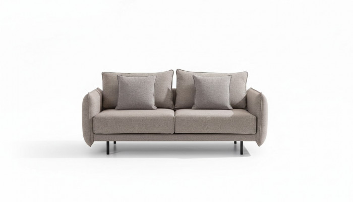 Driezitsbank Sofa Meubilair Inrichting Banken Sofa's Bekleding grijs Nieuw
