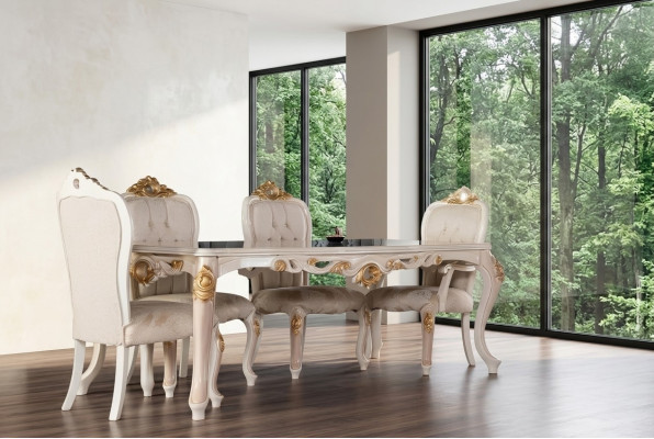 Stel stoelen groep eetkamerstoel houten stoel eetkamer 4x stoel meubels stijl leuning