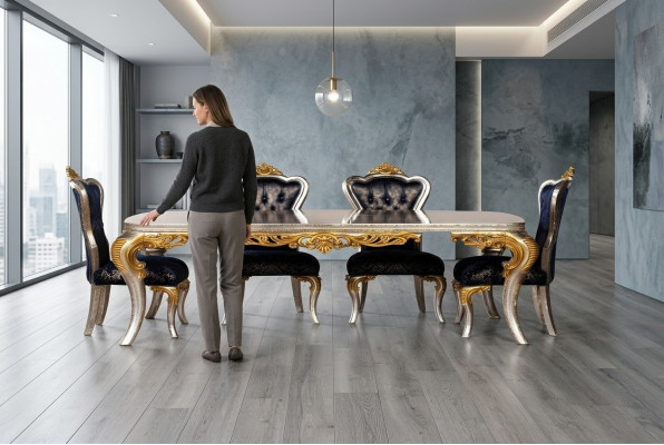 Eetkamer Eettafel 4x Stoel Groep Garnituur Hout Tafel Tafels Stoelen Stoel Set