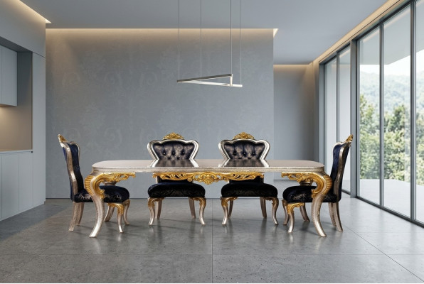 Eetkamer Eettafel 4x Stoel Groep Garnituur Hout Tafel Tafels Stoelen Stoel Set