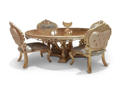 Ronde eettafel eetkamertafel eettafels tafel barok eet luxe meubels hout