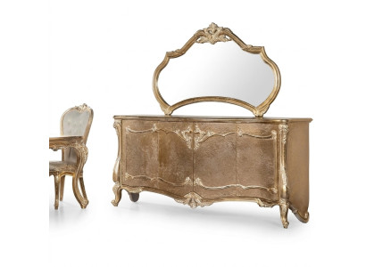 Stel dressoir met spiegel set dressoir houten groep sideboard meubels barok