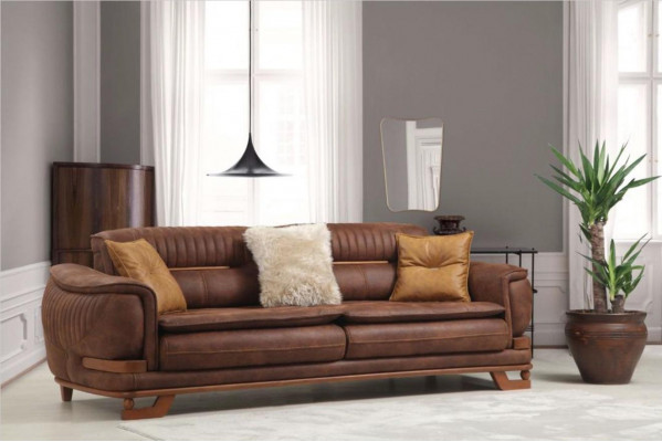 Luxe driezitsbank driezitsbank 3-zitsbank design woonkamer kunstleer