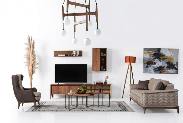 Luxe bankstel bankstel bankstellen fauteuils 3+1 zits stof modern design nieuw