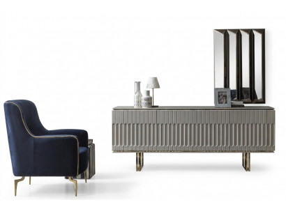 Garnituur dressoir spiegel commode kast ontwerper luxe kasten commodes set