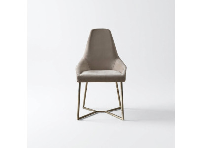 Luxe Beige Eetkamerstoel met Armleuning Stoel Stoelen Modern Design Meubels