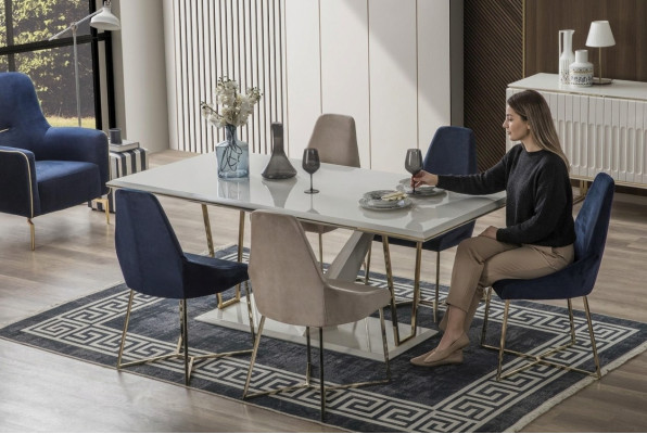 Eetgroep Eetkamer Eettafel Set Eetstoel Eetgroep Eethoek Modern 5-delig