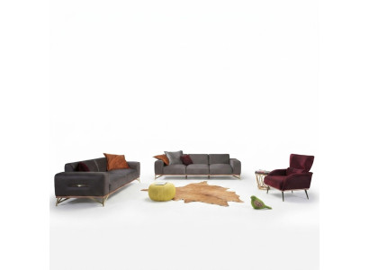 Bankstel Set Bank Fauteuils Bankstellen Complete Lounge Set Zetels Stof