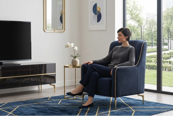 Fauteuil éénzitter 1 zitclubsessel stof Moderne stoel woonkamer meubels Textiel